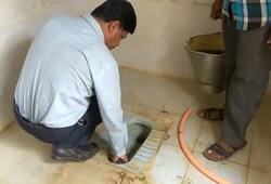 Swachchata Hi Seva: Karnataka education officer cleans government school's toilet