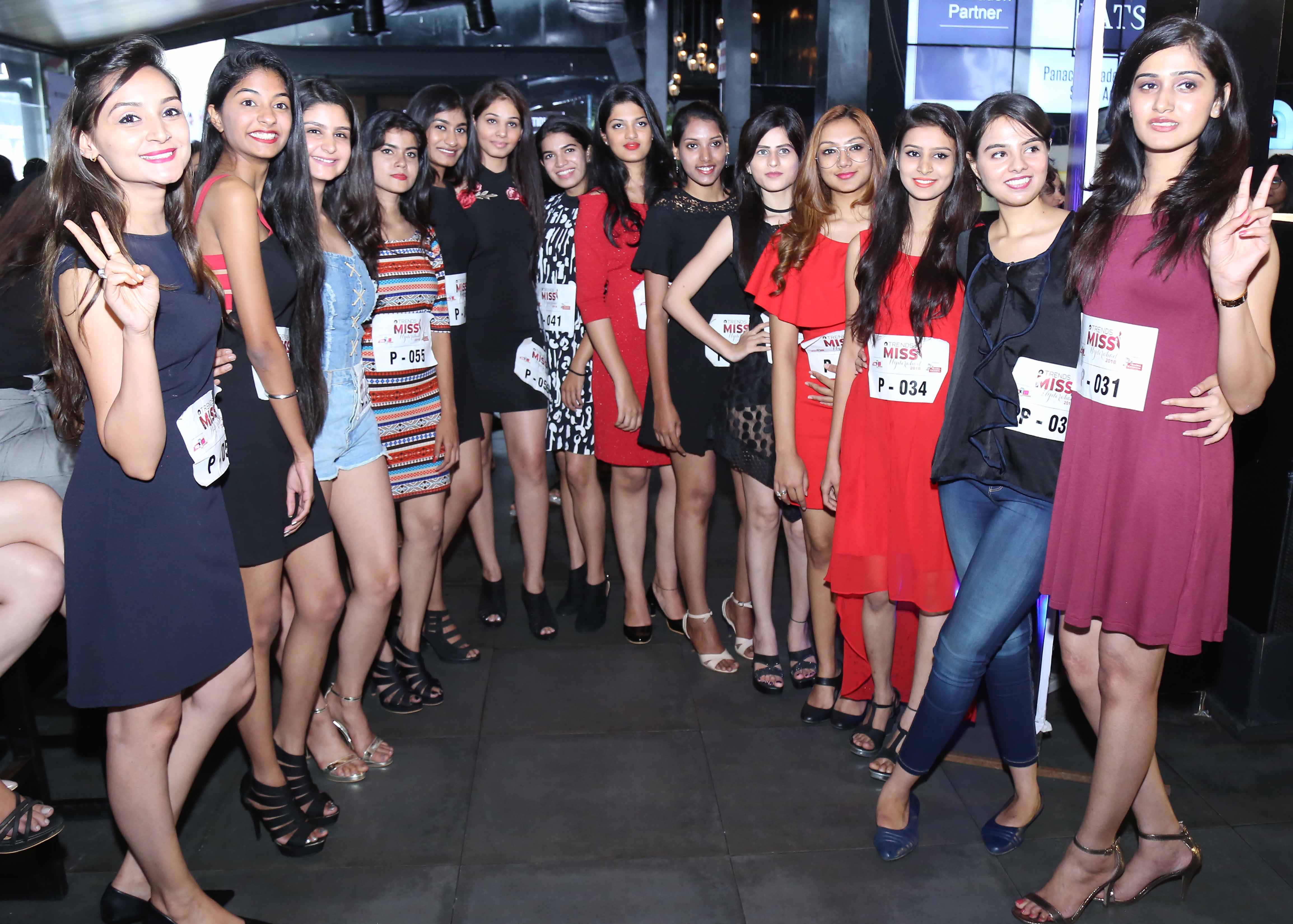 Over 500 Girls Audition at the First Round of Audition of TRENDS MISS HYDERABAD 2018