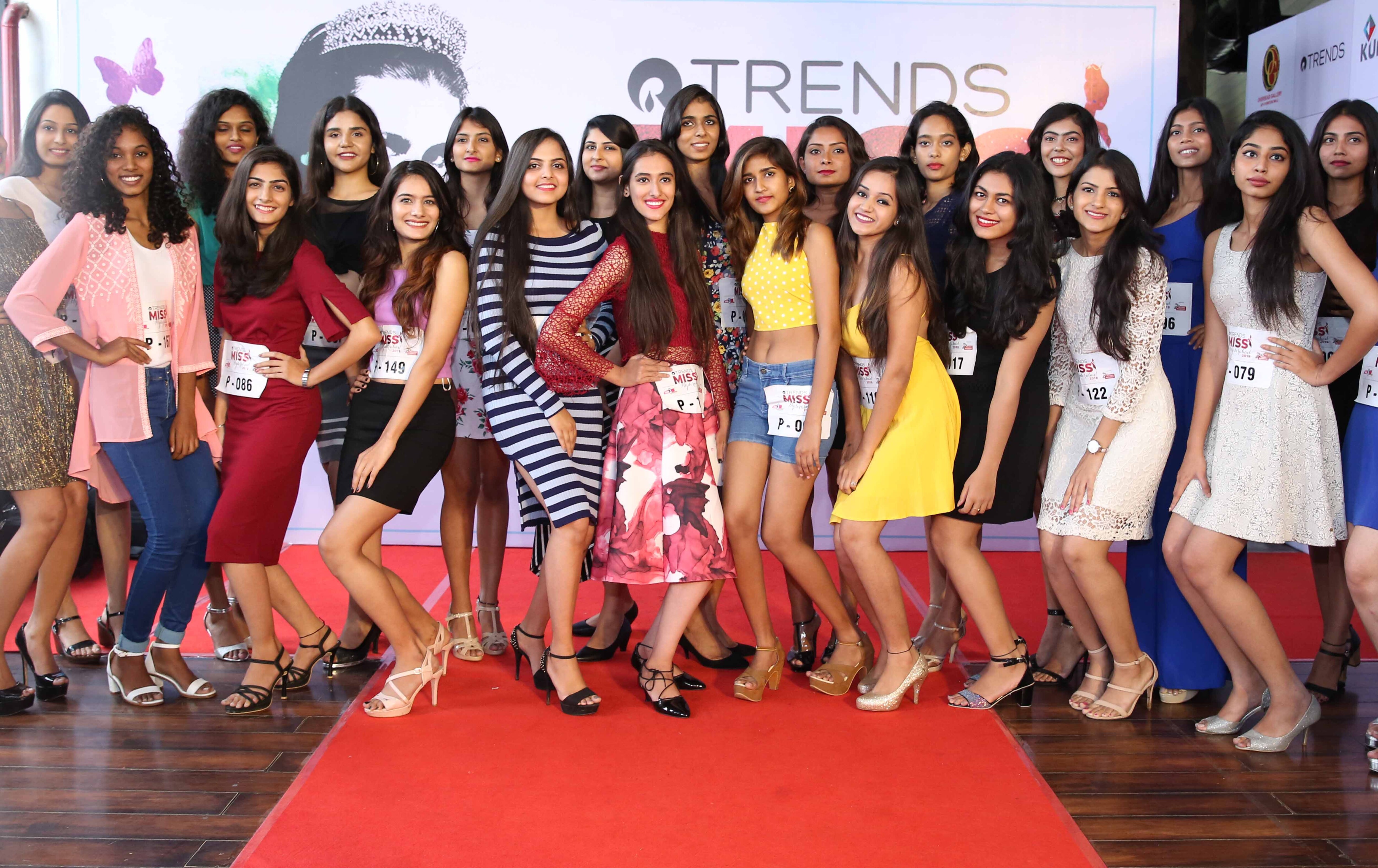 Over 500 Girls Audition at the First Round of Audition of TRENDS MISS HYDERABAD 2018