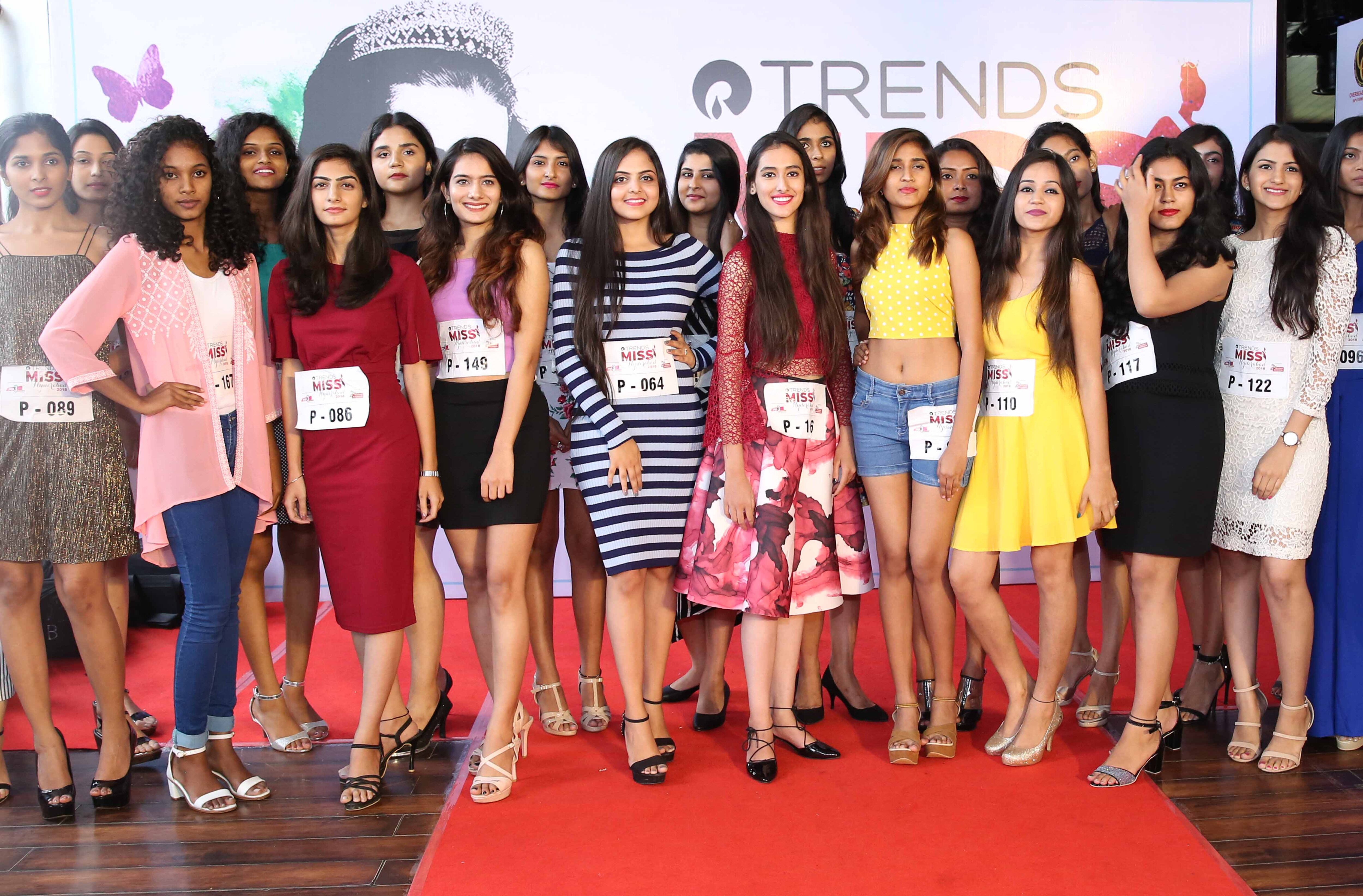 Over 500 Girls Audition at the First Round of Audition of TRENDS MISS HYDERABAD 2018