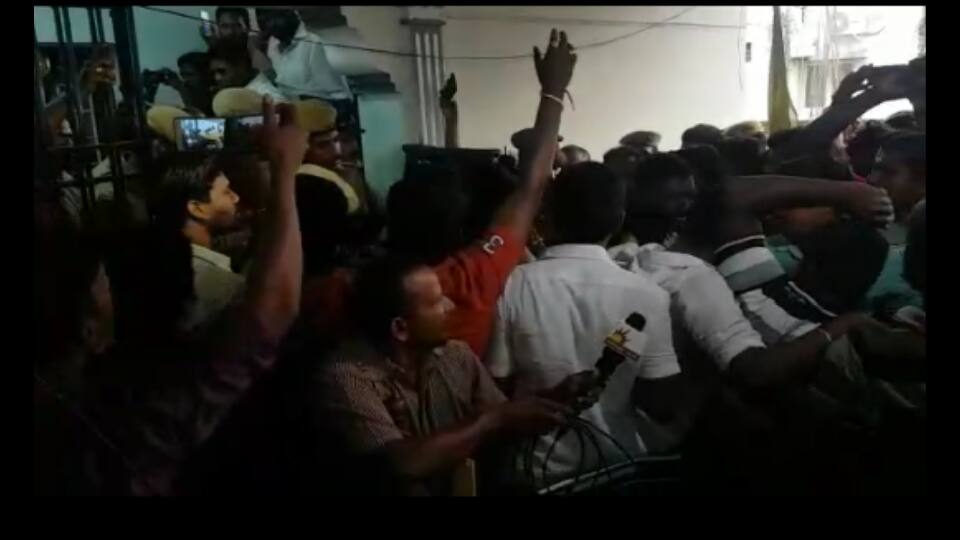 MLA Karunas arrested in Chennai