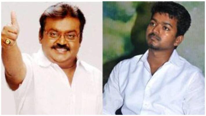 vijayakanth hearty wish to actor vijay vijayakanth hearty wish to actor vijay