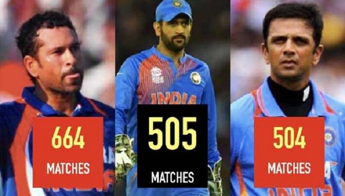 Mahendra singh dhoni make a record  play maximum matches