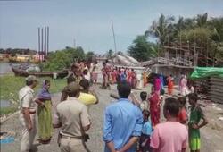 Bengal Under construction bridge collapsed on Kalnagini river at Kakdwip in South 24 Pargana