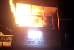 Karnataka Crackers burst Ganesha procession cause fire clothing store