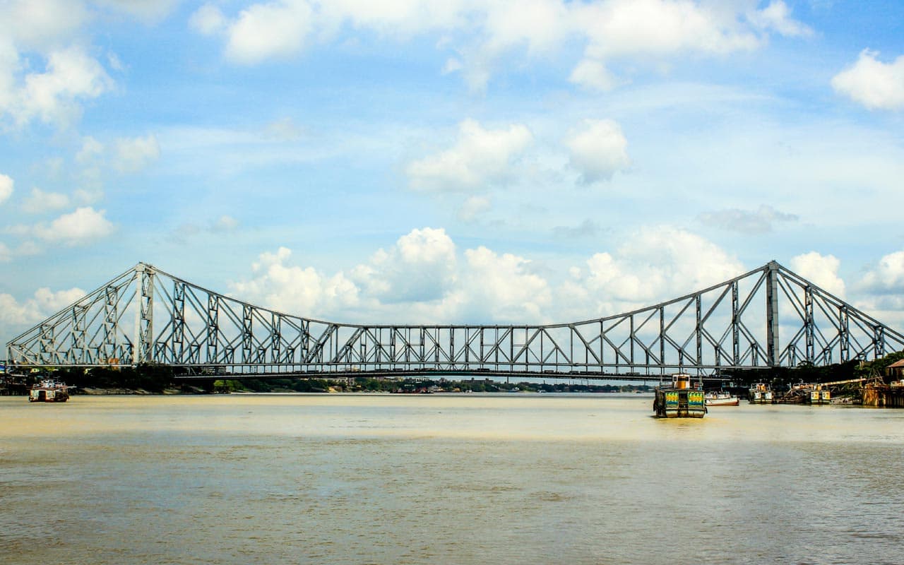Longest cable bridge in asia vidyasagar setu