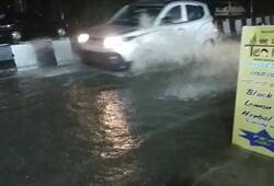Heavy rains lash Bengaluru damaged cars flooded roads municipality high alert Video