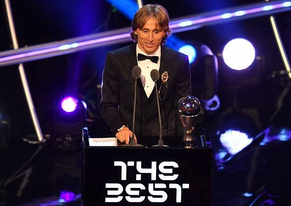 Luka Modric wins world player of year Ronaldo Messi FIFA award Football