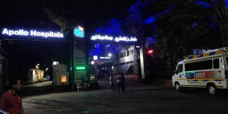 Durai Murugan admitted in applolo hospital
