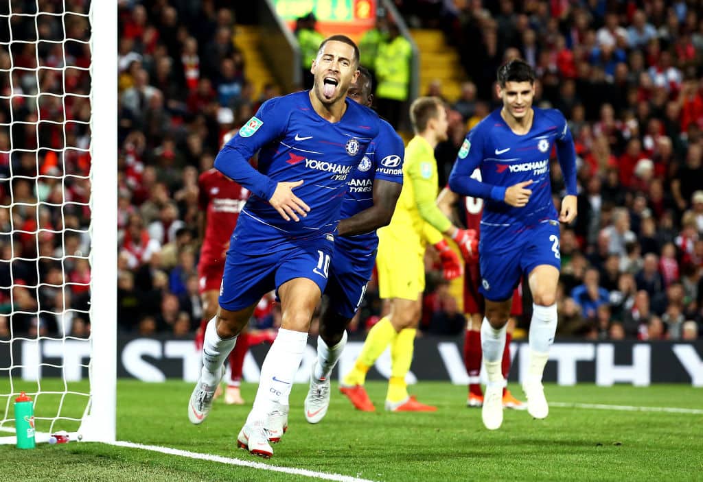 League Cup Eden Hazard Jurgen Klopp Chelsea Liverpool Stamford Bridge