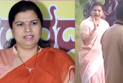 Karnataka MLA Anjali Nimbalkar chases state bus takes driver to task