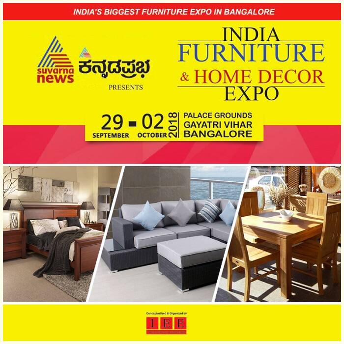 Suvarna News presents India Furniture and Home Decor Expo Begins Tomorrow