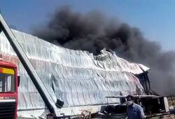 Fire breaks out at Agritech Chemical factory in Kotputli's Keshwana Industrial area