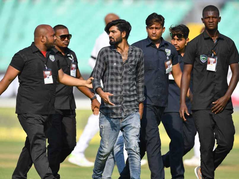 India vs West Indies Pitch Invaders Take Selfie With Virat Kohli