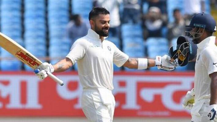Ind Vs WI Test Virat Kohli breaks Sachin Tendulkar's record becomes quickest Indian to score 24 centuries Ind Vs WI Test Virat Kohli breaks Sachin Tendulkar's record becomes quickest Indian to score 24 centuries