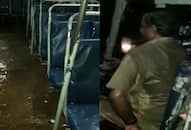 Tamil Nadu: Bus roof leaks amid heavy rains; passengers struggle to keep dry