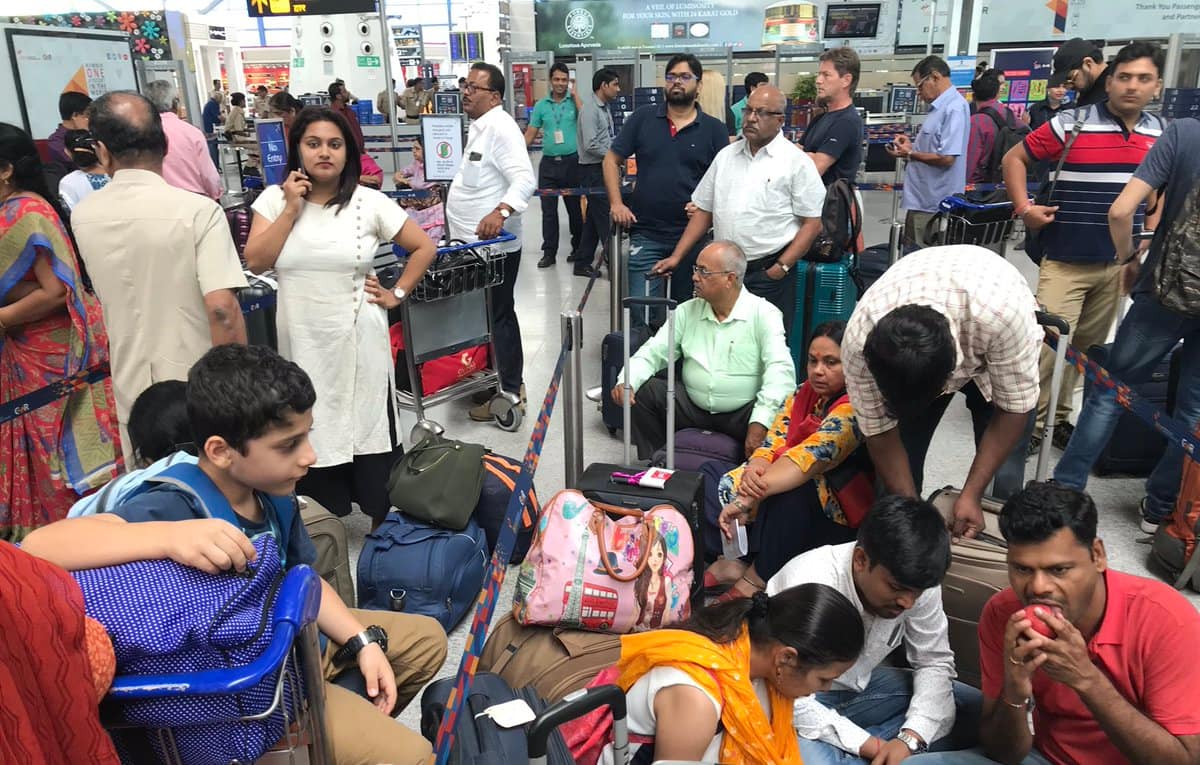 Indigo Systems Are Down At Delhi indira gandhi airport