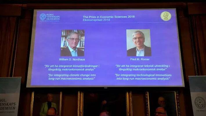 Nobel prize in economics goes to Nordhaus and Romer