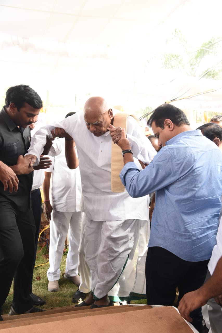 KTR with Rosaiah at Agrasen Maharaj birthday celebrations