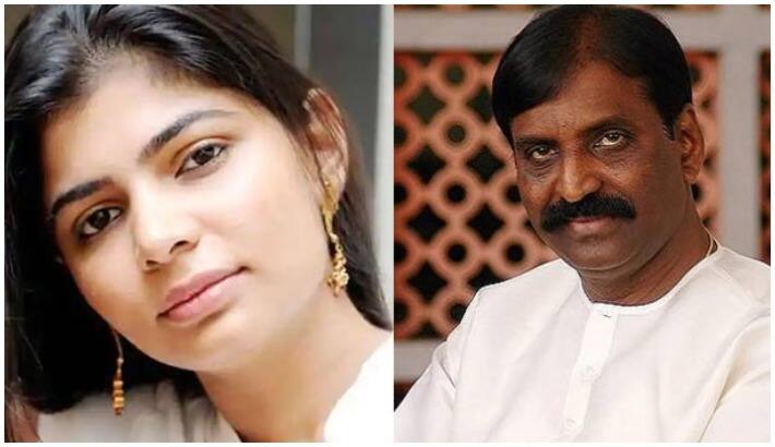 chinamyee sang a song of vairamuthu and fans shocking in the programme
