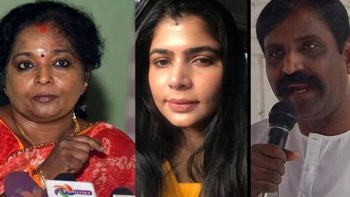 Tamilnadu BJP Leader tamilisai..andal tearing Chinmayi Vairamuthu Tamilnadu BJP Leader tamilisai..andal tearing Chinmayi Vairamuthu