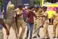 Sabarimala protests turn violent police lathi charge Video women''s entry Supreme court life from temple