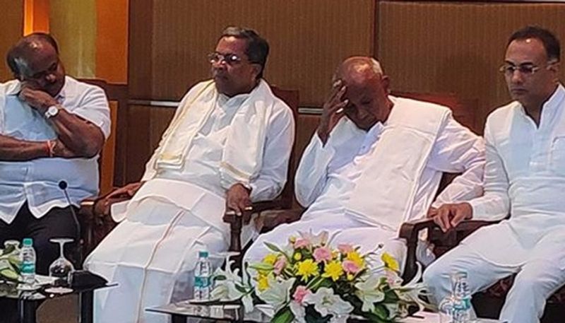 Karnataka ByePolls: Siddaramaiah and HD Devegowda Unity in Pictures