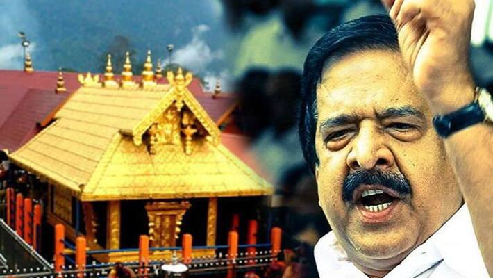 chennithala press meet against govt on sabarimala issue chennithala press meet against govt on sabarimala issue