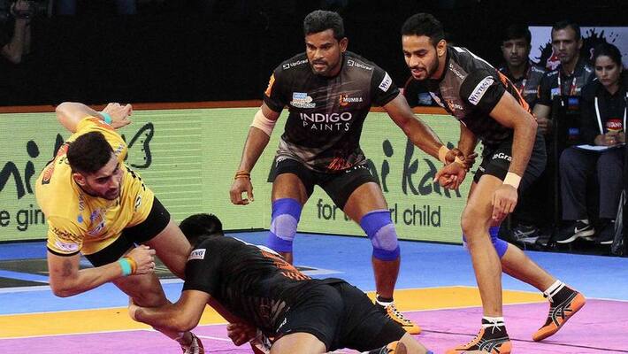 Pro Kabaddi 2018 U Mumba Thrash Telugu Titans 41-20 Pro Kabaddi 2018 U Mumba Thrash Telugu Titans 41-20