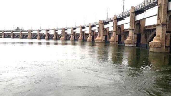 mettur dam water flow increased mettur dam water flow increased
