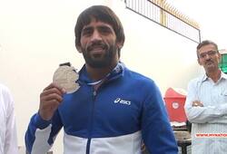 bajrang punia world championship silver medal welcomed sonipat haryana