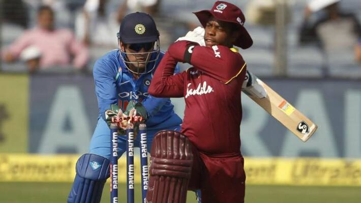 dhoni stumping hetmyer and west indies strugging to score runs dhoni stumping hetmyer and west indies strugging to score runs