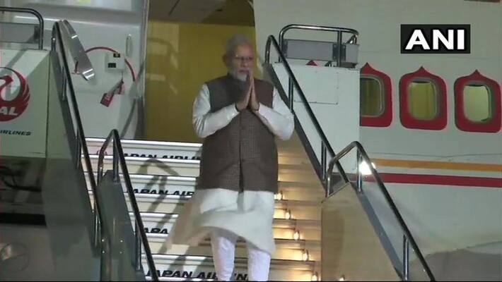 PM Modi arrives in Japan for annual summit PM Modi arrives in Japan for annual summit
