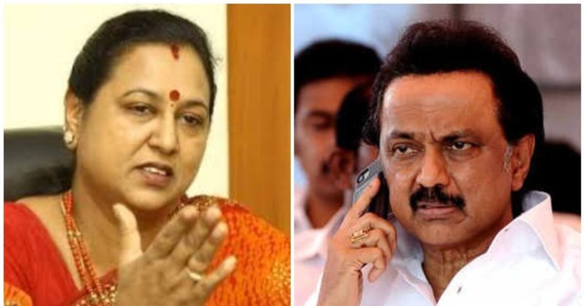 எங்களுக்கு பாடம் எடுக்க உங்களுக்கு தகுதி இல்லை! கேப்டன் சம்சாரத்தை சகட்டுமேனிக்கு திட்டிய தி.மு.க.