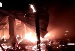 fire in the vegetable market, many godowns