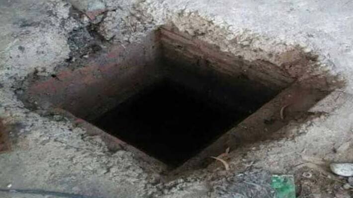 Septic tank of toilet exploded man injured Septic tank of toilet exploded man injured