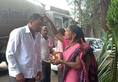 Karnataka by-election Voters welcome kumkum tilak Jamkhandi MLA election Video