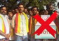 Haraginadoni boycott Karnataka by-election No water vote  Ballari villagers