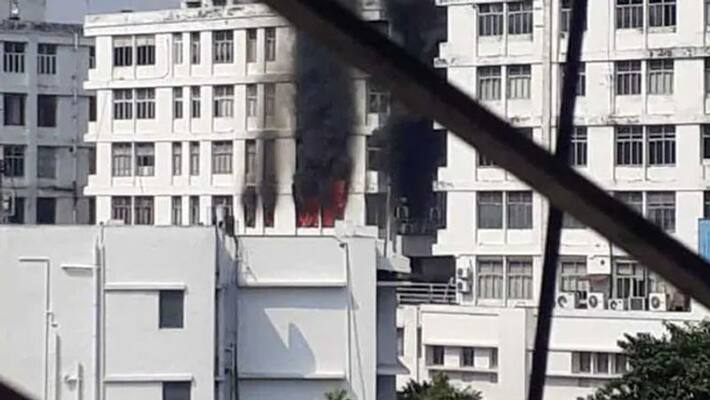 Fire Breaks Out At Building Housing Offices In Kolkata Fire Breaks Out At Building Housing Offices In Kolkata