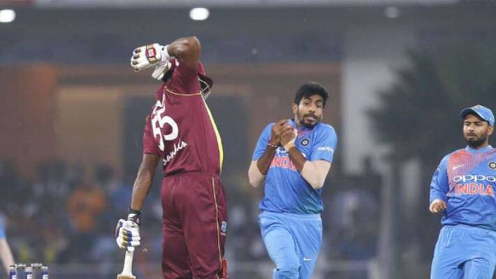 bumrah got angry on pollard during second t20 bumrah got angry on pollard during second t20