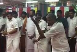 SP Velumani breaks into a dance during temple festival in Coimbatore