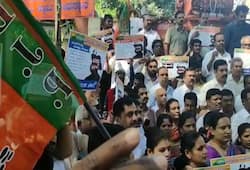BJP protests against Karnataka govt's decision to observe Tipu Jayanti
