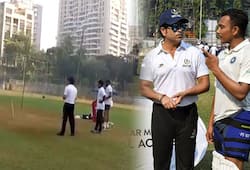Watch: Prithvi Shaw trains with Sachin Tendulkar, faces wet rubber balls ahead of Australia tour
