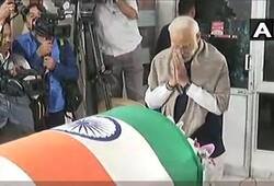 Prime Minister Narendra Modi pay tribute to the late Union Minister AnanthKumar in Bengaluru