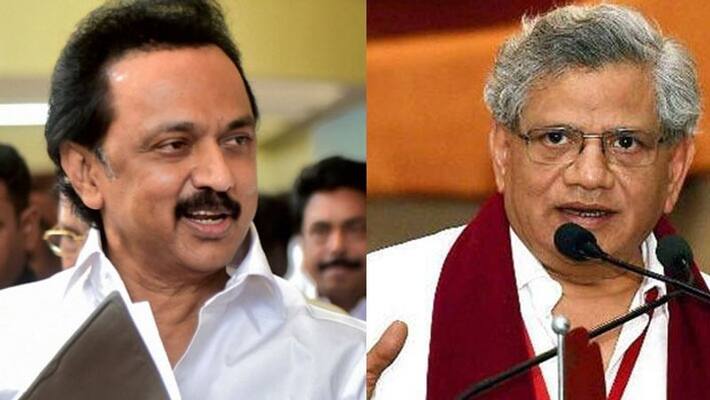 Sitaram Yechury to today meet MK Stalin Sitaram Yechury to today meet MK Stalin
