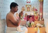 Karnataka teachers worship MLA Kalakappa Bandi's photo for his success