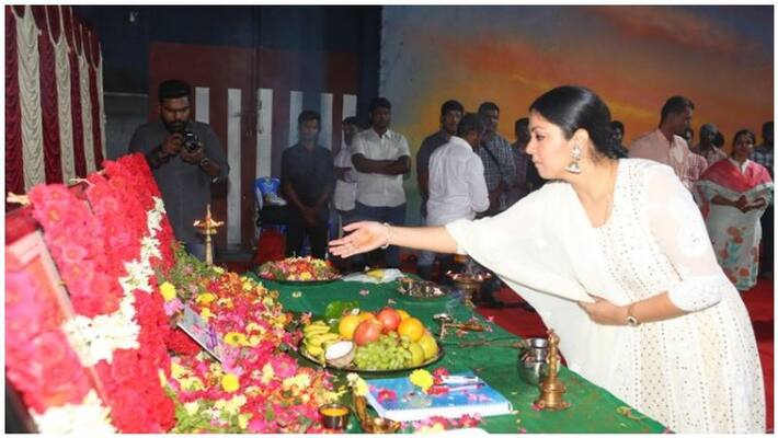 jothika next movie pooja is starting jothika next movie pooja is starting