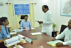 Telangana Caretaker chief minister K Chandrashekhar Rao nominations Gajwel constituency