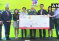Narendra Modi felicitates winners  India-Singapore Hackathon Fintech festival