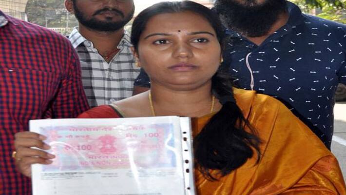 M Govardhan Reddy's wife files nomination from Khairatabad M Govardhan Reddy's wife files nomination from Khairatabad